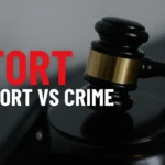 difference between tort and crime