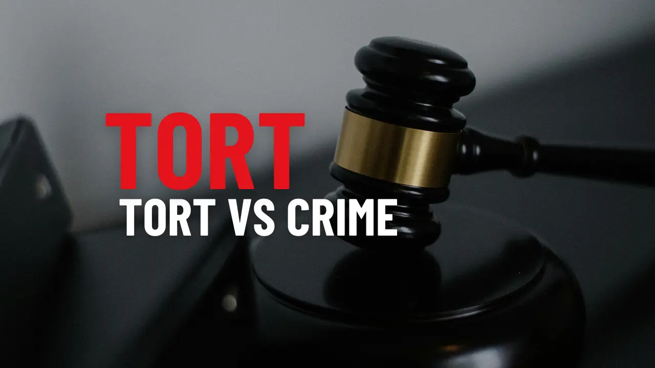 difference between tort and crime