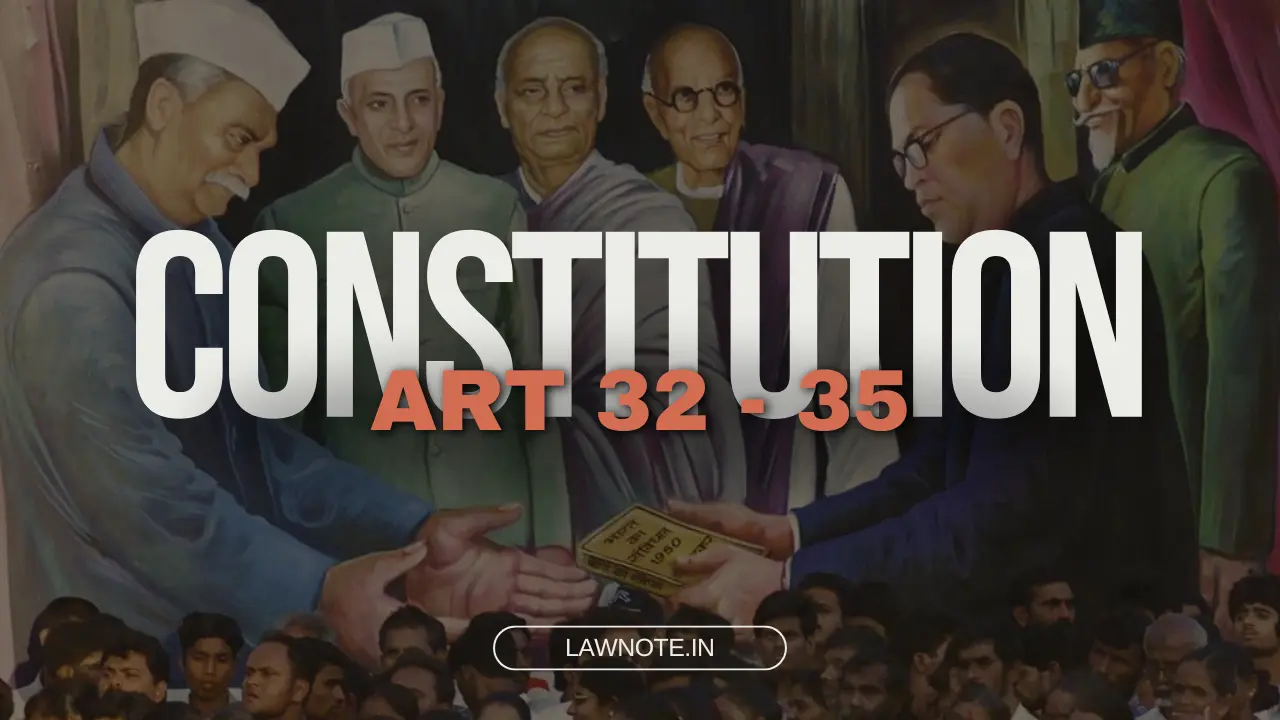 Right To Constitutional Remedies Article (32 – 25)