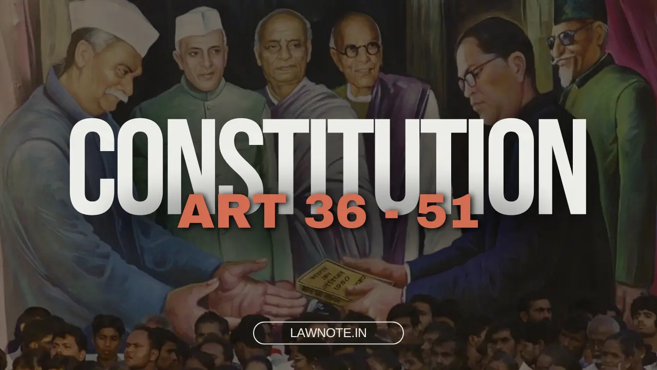 Constitution Articles 36-51